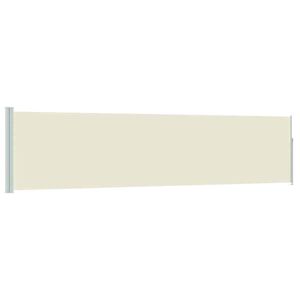 vidaXL Ausziehbare Seitenmarkise 120&times;500 cm Creme