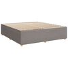 vidaXL Boxspringbett mit Matratze Taupe 180x200 cm Stoff