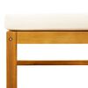 vidaXL 5-tlg. Gartensofa-Set mit Kissen Holz Akazie & Seil