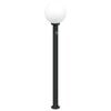 vidaXL Pollerleuchte mit Sensor 120 cm Schwarz IP44