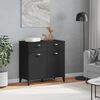 vidaXL Sideboard VIKEN Schwarz 80x40x80 cm Holzwerkstoff