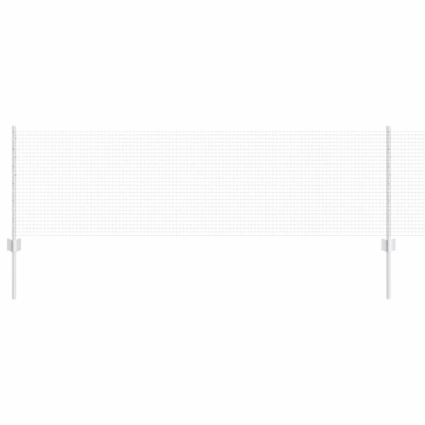 vidaXL Zaun mit Pfosten Silber 0,6 x 50 m Stahl