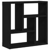 vidaXL Wandregal Schwarz Eichen-Optik 45x16x45 cm Holzwerkstoff