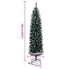 vidaXL Künstlicher Weihnachtsbaum Schlank 300 LEDs 180 cm