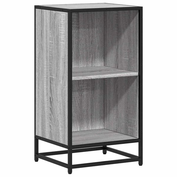 vidaXL B&uuml;cherregal Grau Sonoma 40x35x76 cm Holzwerkstoff