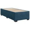 vidaXL Boxspringbett mit Matratze Blau 80x200 cm Samt