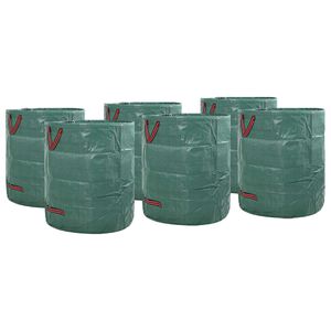 vidaXL Gartenmüllsäcke 12 pcs Grün 45 x 45 x 76 cm Polypropylen