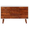 vidaXL Sideboard 110x35x70 cm Massivholz Akazie und MDF