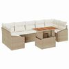 vidaXL Gartensofa-set 8 Stk. Beige und Creme