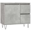 vidaXL Badschrank Betongrau 65x33x60 cm Holzwerkstoff