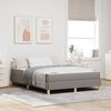 vidaXL Boxspringbett mit Matratze Taupe 140 x 200 cm Stoff