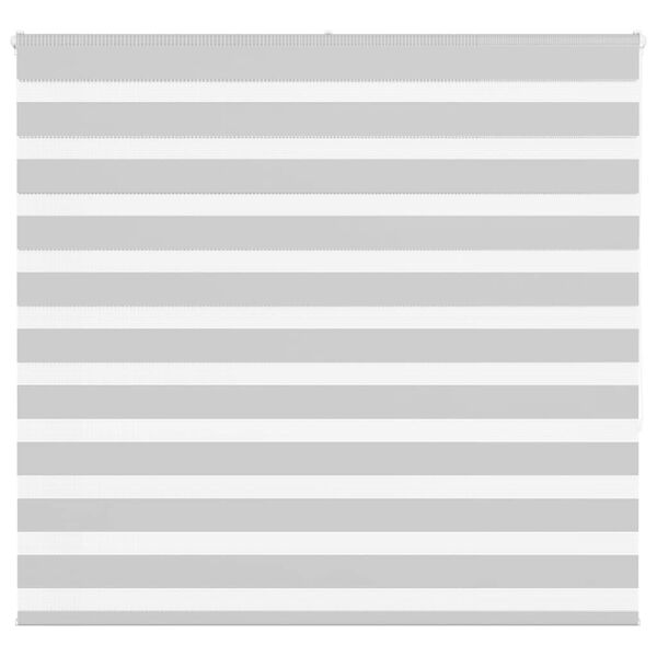 vidaXL Doppelrollo Hellgrau 165x150 cm Stoffbreite 160,9 cm Polyester