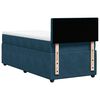 vidaXL Boxspringbett mit Matratze Blau 80x200 cm Samt