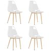 vidaXL Esszimmerstühle 4 Stk. Transparent PET