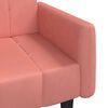 vidaXL Schlafsofa 2-Sitzer Rosa Samt