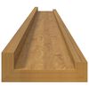vidaXL Wandregal mit Regal 2 pcs Beige 100 x 9 x 3 cm Holzwerkstoff