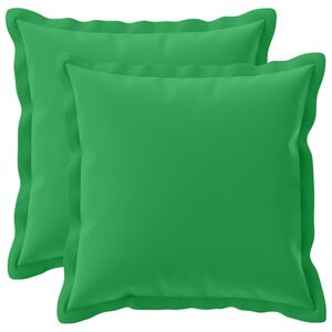vidaXL Kissenbezug 2 stk. HOUTEN Gr&uuml;n 30 x 30 cm Polyester