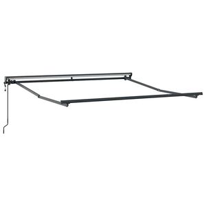 vidaXL Markisenrahmen Verstellbar Anthrazit 3 x 2,5 m Stahl