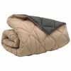 vidaXL Winterbettdecke Anthrazit und Taupe 240 x 260 cm Mikrofaser