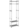 vidaXL Garderobenst&auml;nder 3 Etagen Silbern 59x29x192 cm Aluminium