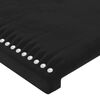 vidaXL Boxspringbett mit Matratze Schwarz 160x200 cm Samt