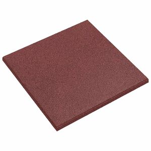 vidaXL Sturzschutzfliesen 24 pcs Rot 50 x 50 cm Gummi