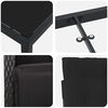 vidaXL Garten Essgruppe mit Kissen 7 pcs Schwarz Poly-Rattan