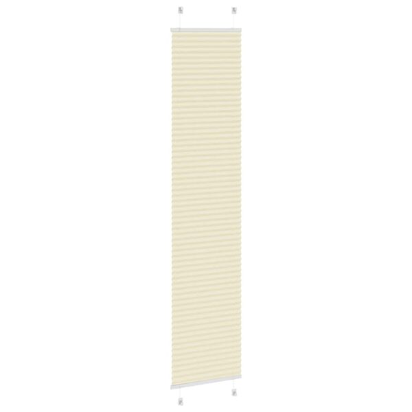 vidaXL Plissee Creme 45x200 cm Stoffbreite 44,4 cm Polyester