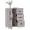 vidaXL Sideboard Grau Sonoma 69,5x34x90 cm Holzwerkstoff