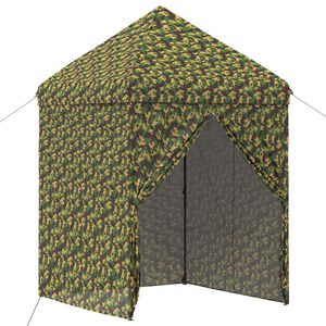 vidaXL Zelt mit 4 Seitenw&auml;nden 2 x 2 m Army Tarnung