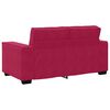 vidaXL 2-Sitzer-Sofa Weinrot 120 cm Samt