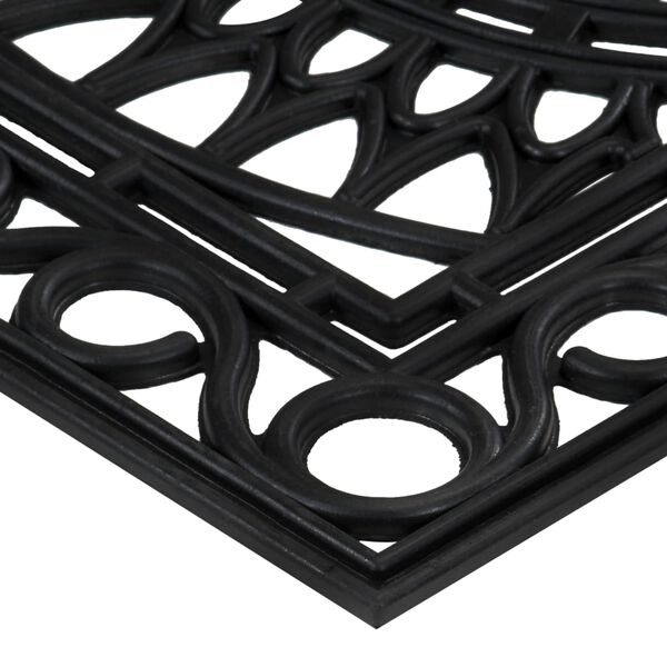 vidaXL Fu&szlig;matte Rechteckig 45x75 cm Gummi