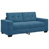 vidaXL Zweisitzer-Sofa Blau 180x77x82 cm Samt