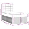 vidaXL Boxspringbett mit Matratze Hellgrau 120x200 cm Samt