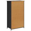 vidaXL Highboard Schwarz Eichen-Optik 62 x 32 x 106,5 cm Holzwerkstoff