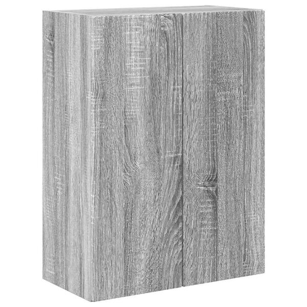 vidaXL TV-Wandschrank Graues Sonoma 59,5 x 31 x 80 cm Holzwerkstoff