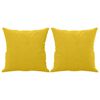 vidaXL Zierkissen 2 Stk. Gelb 40x40 cm Samt