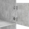 vidaXL W&auml;scheschrank mit Speicher Beton 50 x 68 x 162 cm Holzwerkstoff