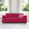 vidaXL 3-Sitzer-Sofa Weinrot 220x77x82 cm Samt