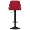 vidaXL Barhocker 2 Stk. Weinrot Samt