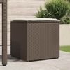 vidaXL Kissenbox mit Speicher Braun 50 x 50 x 50 cm Poly-Rattan