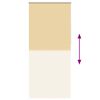 vidaXL Verdunkelungsrollo 124,4 x 230 cm, Stoffbreite 120 cm, Beige