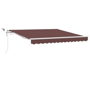 vidaXL Markise Automatisch mit LED Braun 300x250 cm