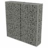 vidaXL Gabionenwand mit Abdeckung Verzinkter Stahl 100&times;20&times;100 cm
