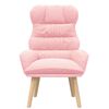 vidaXL Sessel Rosa 69 x 74 x 93 cm Sherpa-Stoff