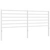 vidaXL Kopfteil Metall Weiß 200 cm