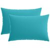 vidaXL Kissenbezug 2 pcs HEERLEN T&uuml;rkis 30 x 50 cm Polyester