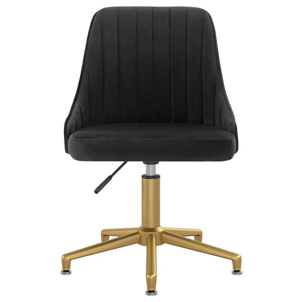 vidaXL Esszimmerstuhl Drehbar Schwarz Samt