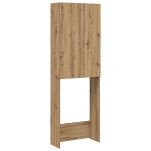 vidaXL Waschmaschinenschrank Artisan-Eiche 64x25,5x190 cm