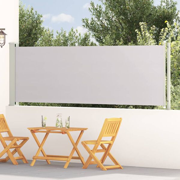 vidaXL Seitenmarkise Ausziehbar 117x600 cm Grau